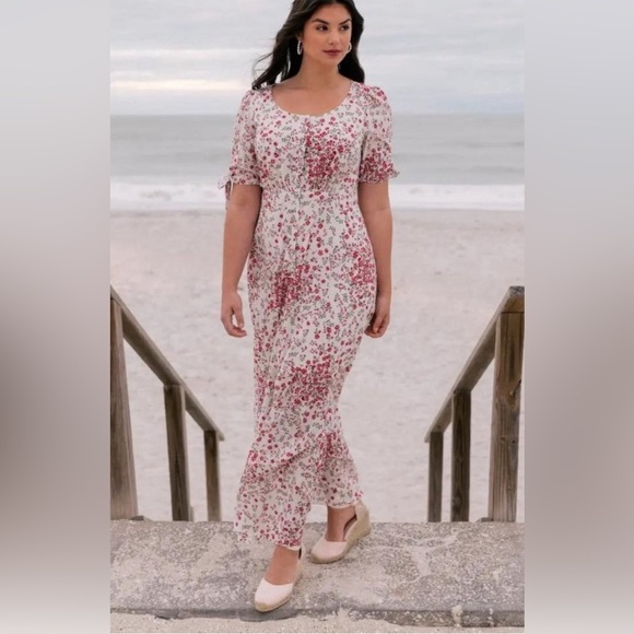 NWT Gal Meets Glam Brigitte Floral Maxi Dress Spring Summer Dress Sizes 8 and 10 - Picture 3 of 13